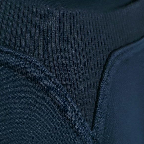 Grey Jason Wu Asymmetrical Oversized Cold Shoulder Satin Trim Sweatshirt - Picture 6 of 15